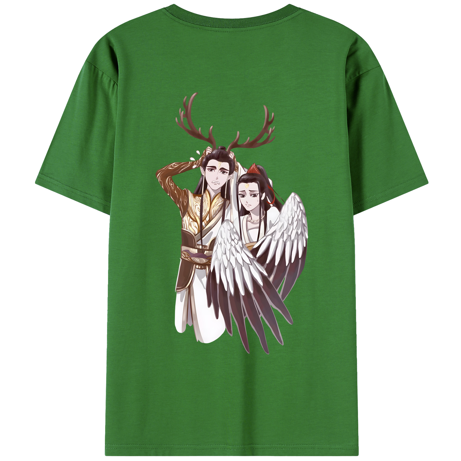 （画像用） Ne Zha 2 ナタ 魔童の大暴れ レディース半袖Tシャツ(バックプリント)